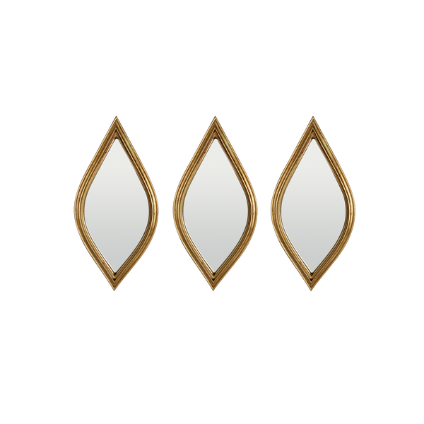 Lot de 3 miroirs losanges